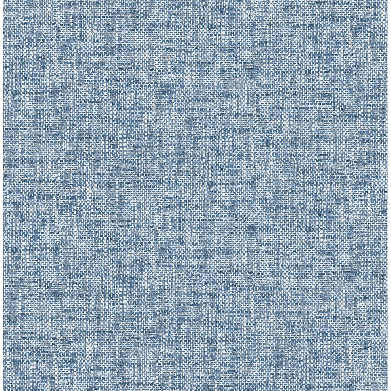 NuWallpaper Navy Poplin Texture Peel & Stick Wallpaper